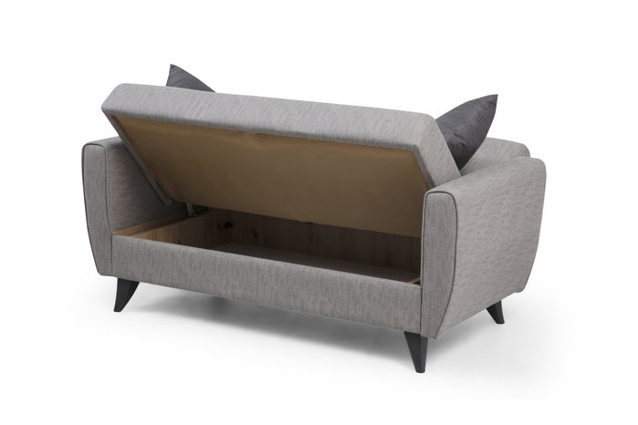 Atelier Del Sofa Zaden - Sofá-cama de 2 plazas Gris claro Atelier Del Sofa Zaden - Sofá-cama de 2 plazas Gris claro